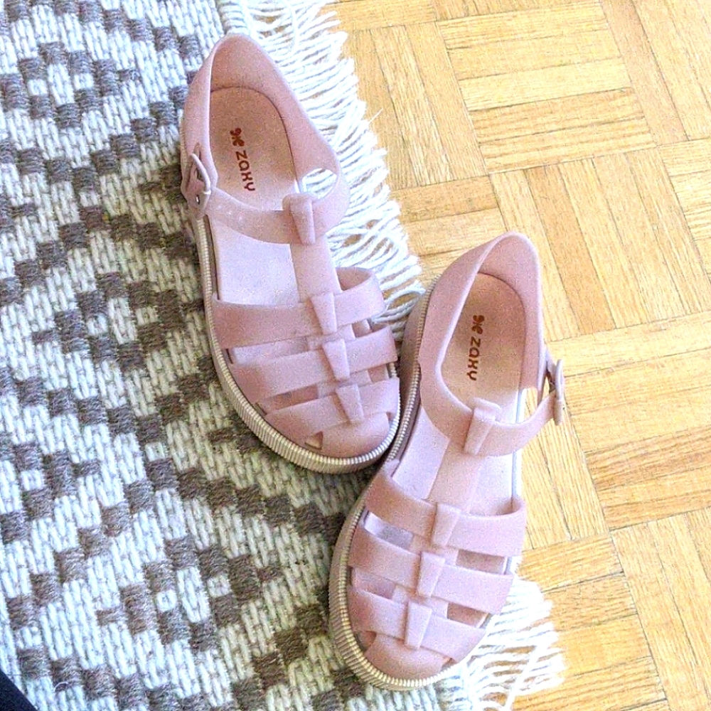 Zaxy pink summer platform sandals